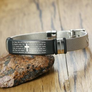 BRACCIALE UOMO ACCIAIO PERSONALIZZATO